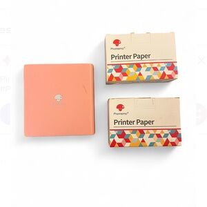 Phomemo Pink Printer with Paper
